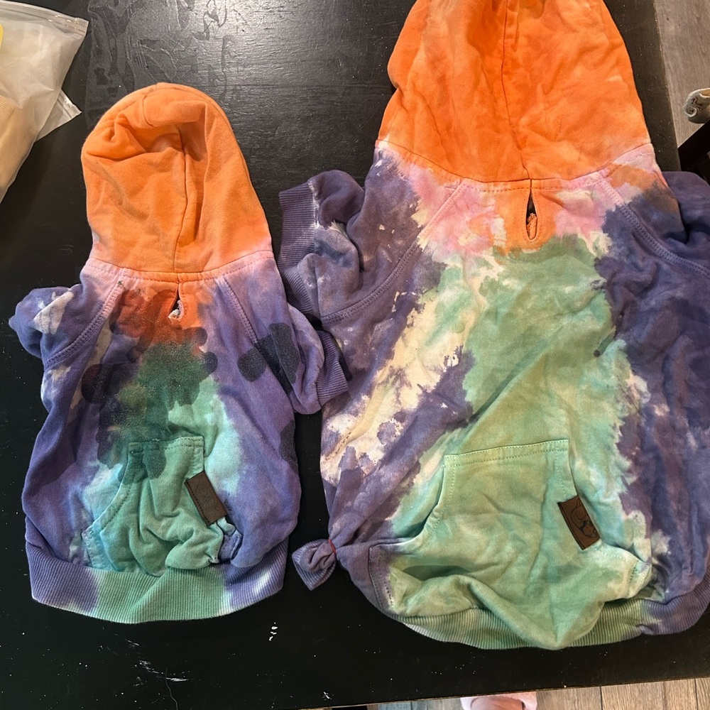 Colorful Tie-Dye Hoodies for Pets